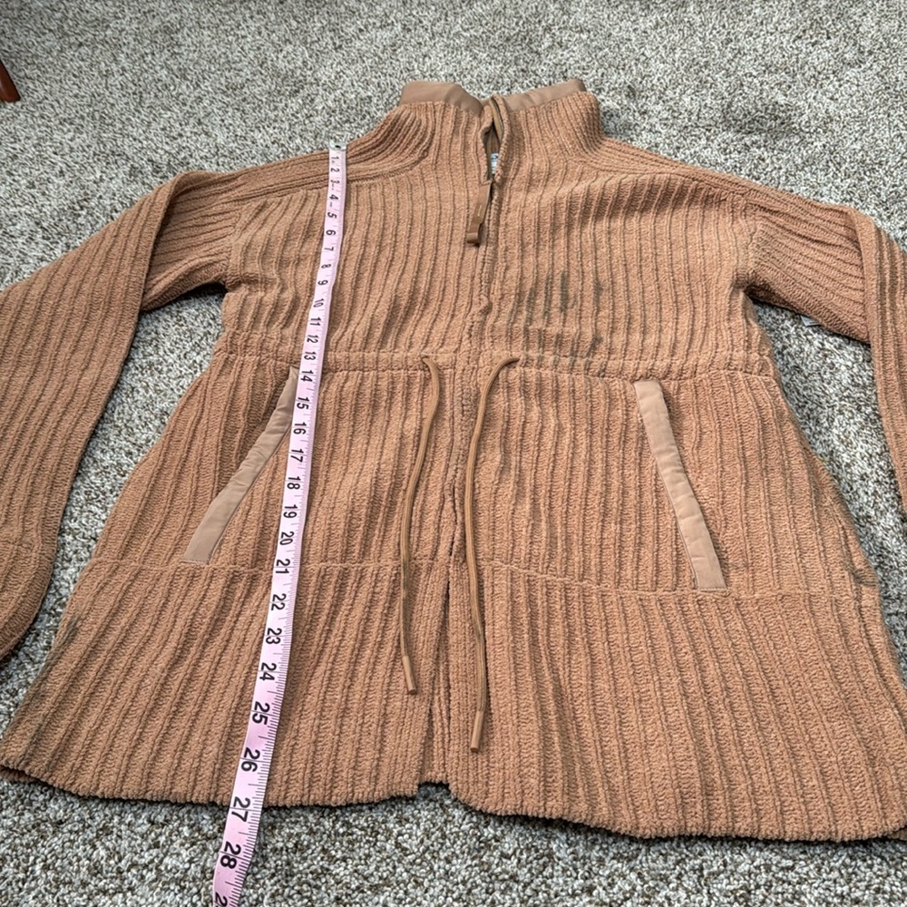 FLX Women's Commuter Sweater Jacket Size XS In Elden Beige - Picture 7 of 15